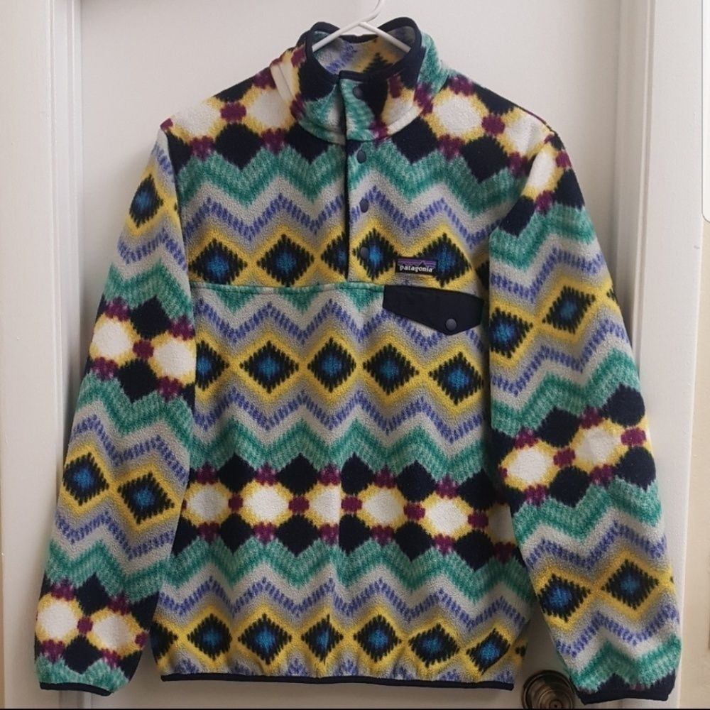 😍RARE Patagonia synchilla fleece pullover sizes S and M